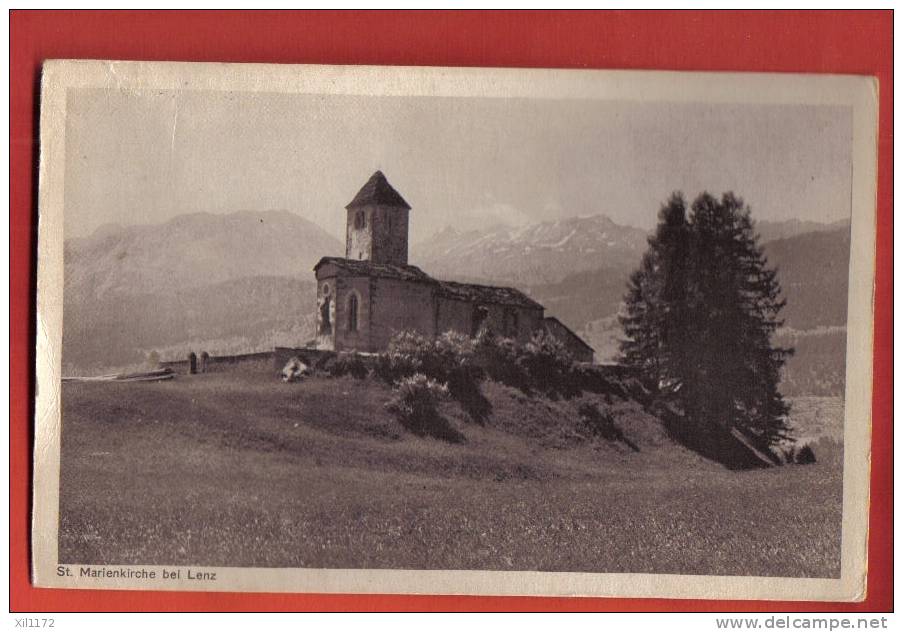 K560 St Marienkirche Bei Lenz. Sepia.Nicht Gelaufen. Meisser 32033 - Lantsch/Lenz