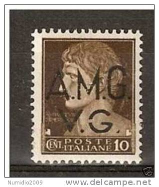 1945-47 TRIESTE AMG VG VARIETA´ 10 CENT MNH ** - RR1891 - Ongebruikt