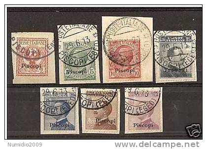 1912 EGEO PISCOPI USATO - RR1728 - Aegean (Piscopi)