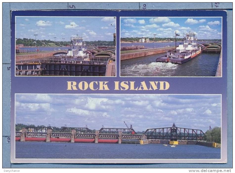 A944 ROCK ISLAND ILLINOIS LOCK AND DAM VG - Andere & Zonder Classificatie