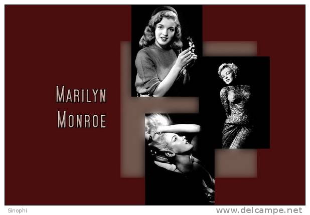 H - HD - 60  @     Marilyn Monroe    Hollywood Movie Star Actress     ( Postal Stationery , Articles Postaux ) - Acteurs