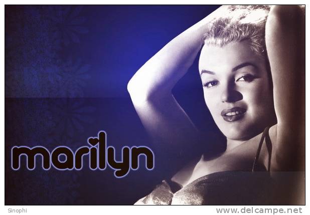 H - HD - 65  @     Marilyn Monroe    Hollywood Movie Star Actress     ( Postal Stationery , Articles Postaux ) - Acteurs