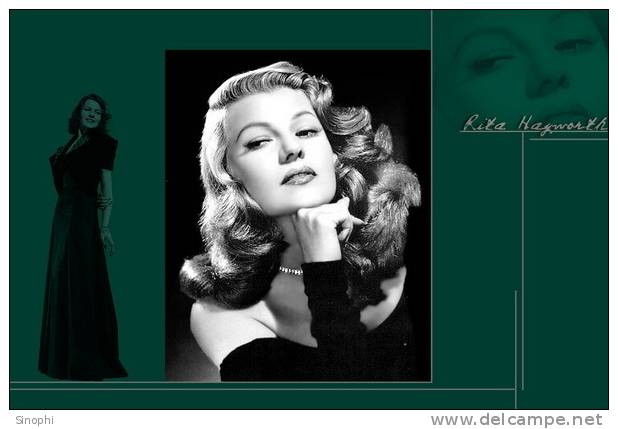 H - HD - 69  @   Rita Hayworth     Hollywood Movie Star Actress     ( Postal Stationery , Articles Postaux ) - Acteurs