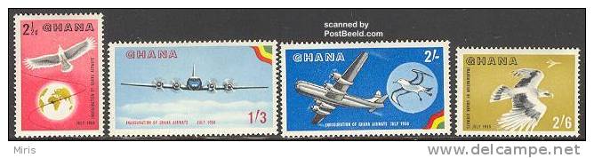 Ghana 1958 Birds  MNH Animals AirPlanes - Andere & Zonder Classificatie