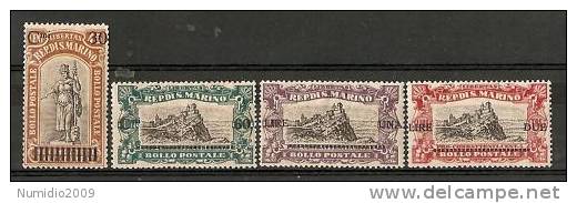 1924 SAN MARINO SOPRASTAMPATI MNH ** - RR6842 - Unused Stamps