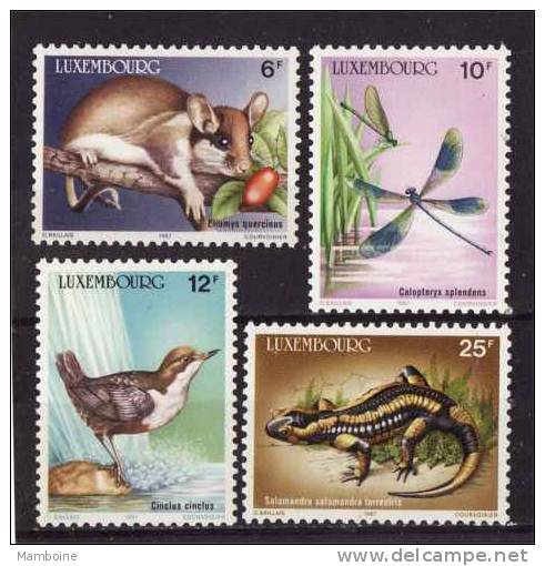 LUXEMBOURG : Faune 1987  N° 1118 /  21 Neuf X X Serie Compl. - Unused Stamps