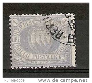 1894-99 SAN MARINO USATO STEMMA 1 LIRA - RR6807 - Used Stamps