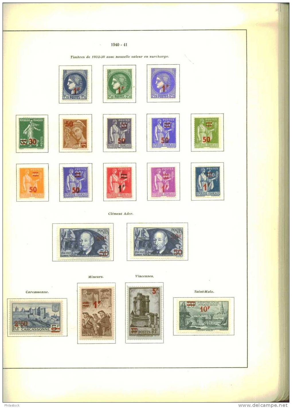 FRANCE Collection 1935 à 1959 + PA Quasi Compléte */** (* 1° Charniéres Part. Propres) - Collections