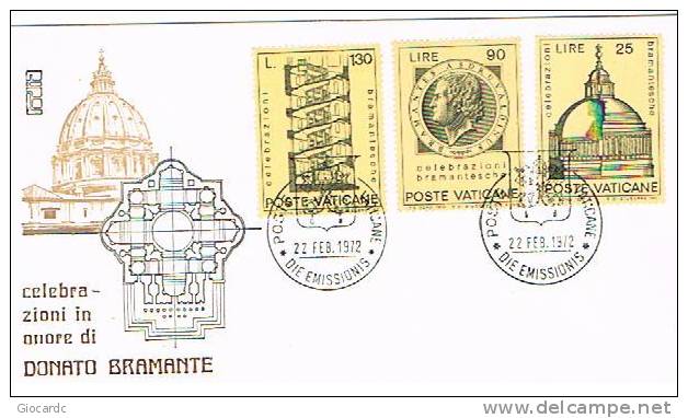 VATICANO - UNIF.524.528  - FDC FILAGRANO   - 1972  ANNO INTERNAZIONALE DEL LIBRO - FDC