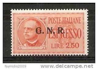 1934-44 RSI ESPRESSO GNR 2,50 LIRE MNH ** - RR6802 - Poste Exprèsse