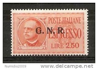 1934-44 RSI ESPRESSO GNR 2,50 LIRE MNH ** - RR6802 - Eilsendung (Eilpost)