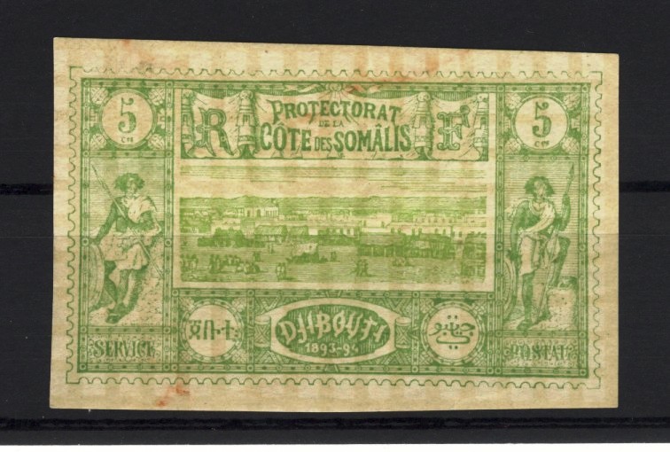 FR20) COLONIES COTE DES SOMALIS 1902 :Vues De Djibouti  Papier Quadrille´  YT N°27 MLH* - Nuovi