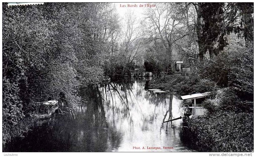 95 BRAY ET LU VUE LES BORDS DE L'EPTE - Bray-et-Lû