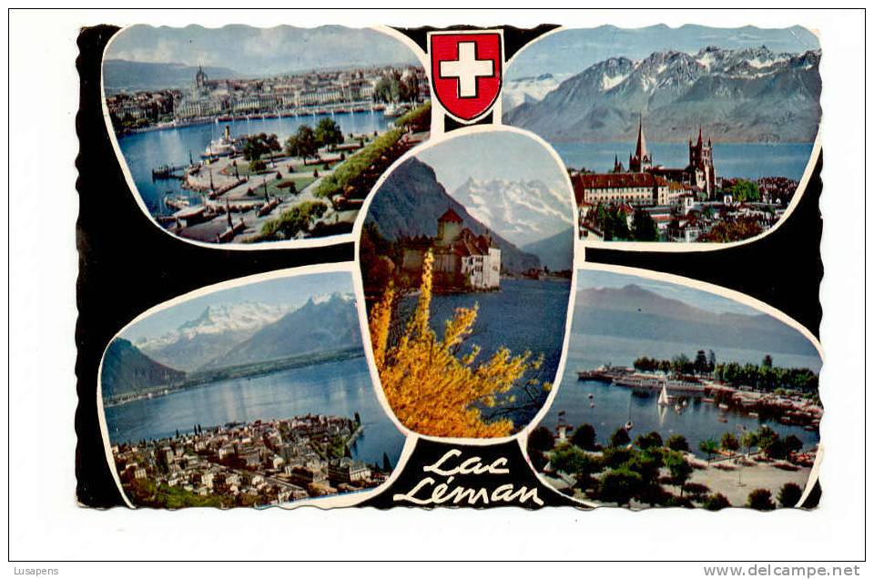 OLD FOREIGN 4155 - SWITZERLAND - SUISSE SWISS - LAC LEMAN - Autres & Non Classés