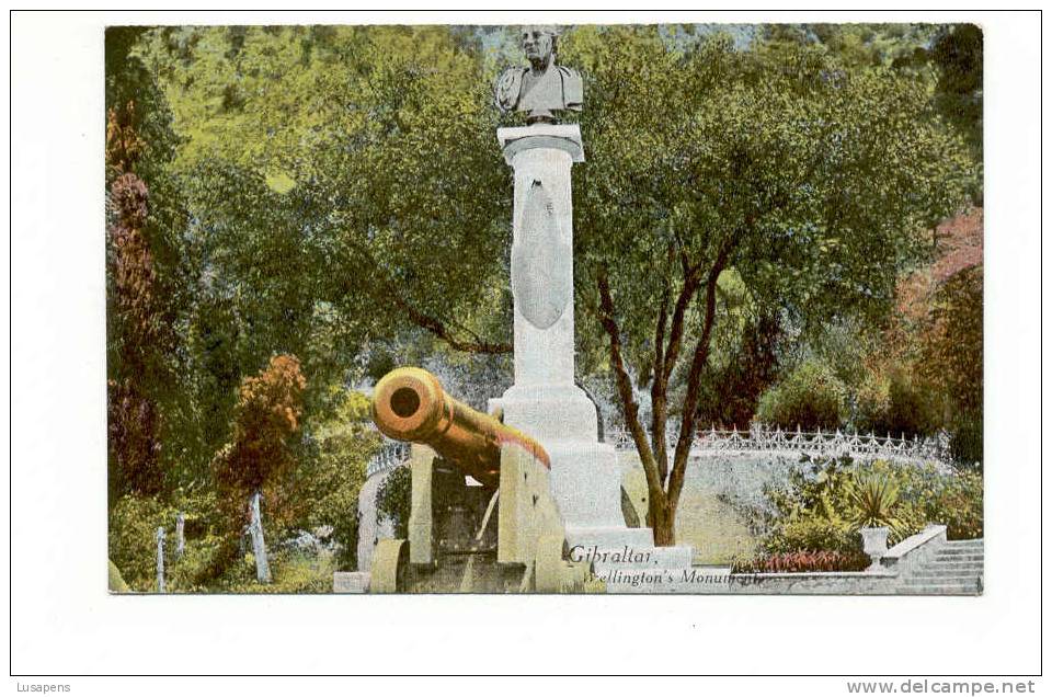 OLD FOREIGN 4169 - GIBRALTAR - WELLINGTON'S MONUMENT - Gibilterra