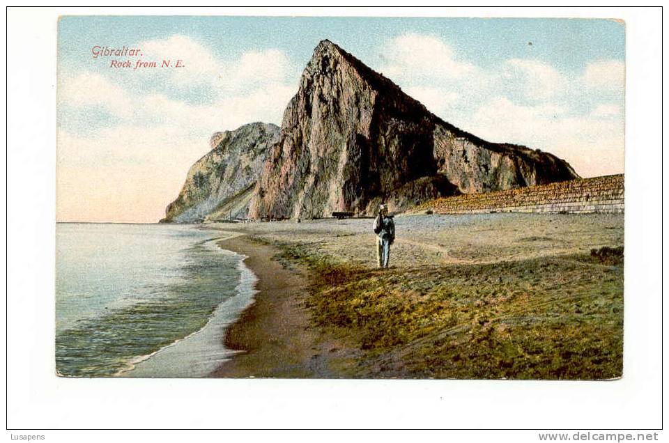 OLD FOREIGN 4185 - GIBRALTAR - ROCK FROM N.E. - Gibilterra