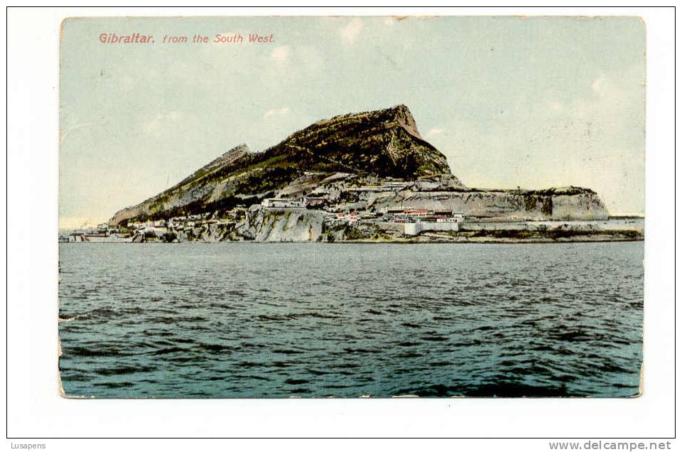 OLD FOREIGN 4195 - GIBRALTAR - FROM THE SOUTH WEST - Gibraltar