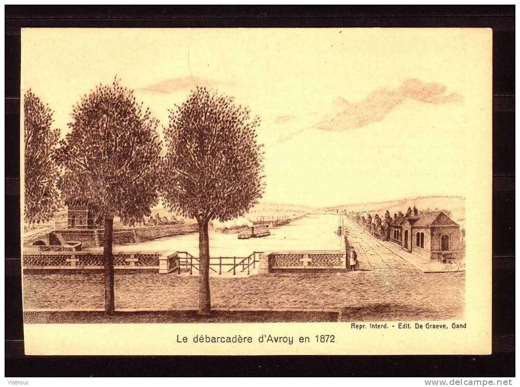 Vieux LIEGE - Le Débarcadère D'AVROY En 1872 -  NEUVE - Not Circulated. - Liege