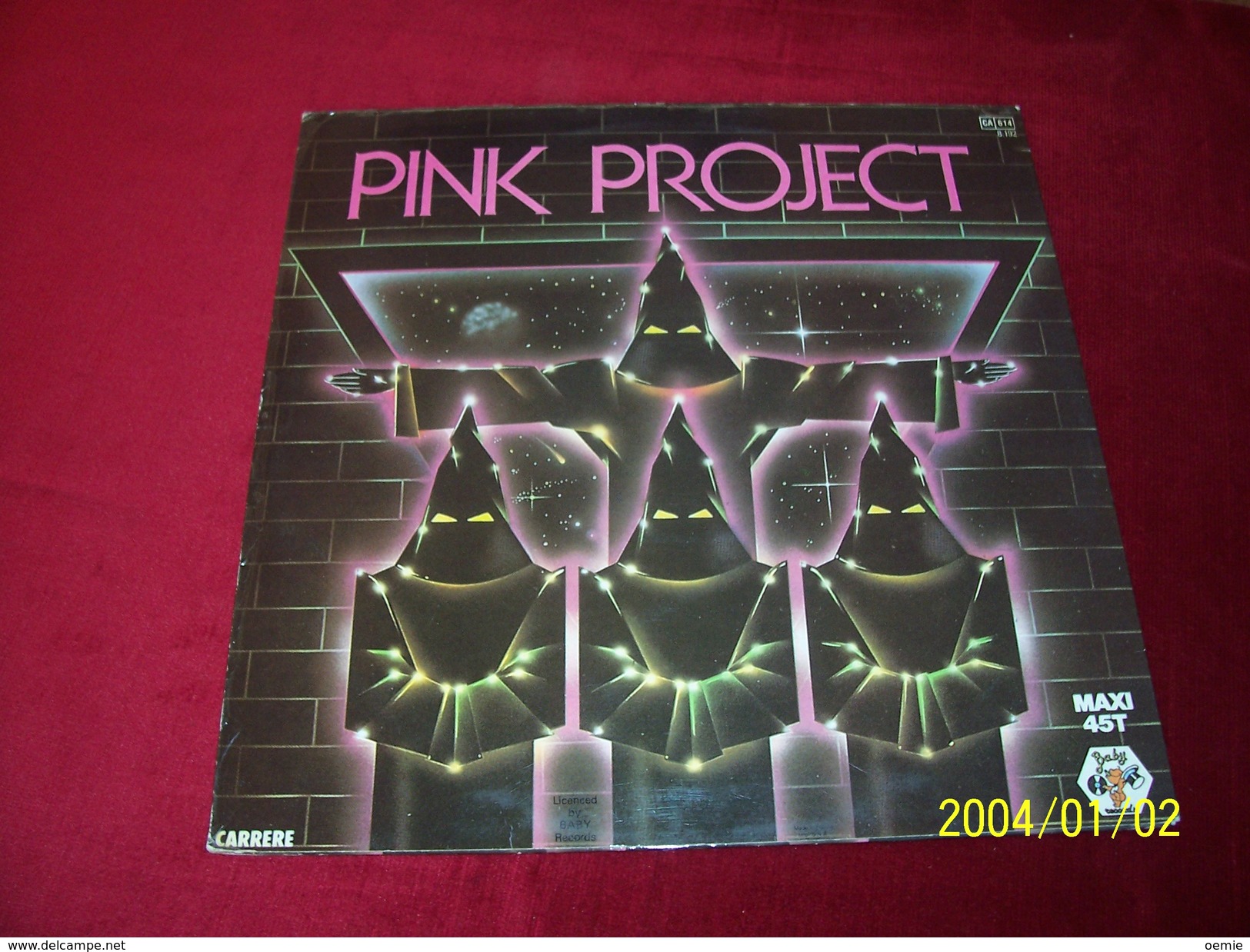 PINK  PROJECT  °°  DISCO PROJECT - 45 Rpm - Maxi-Singles