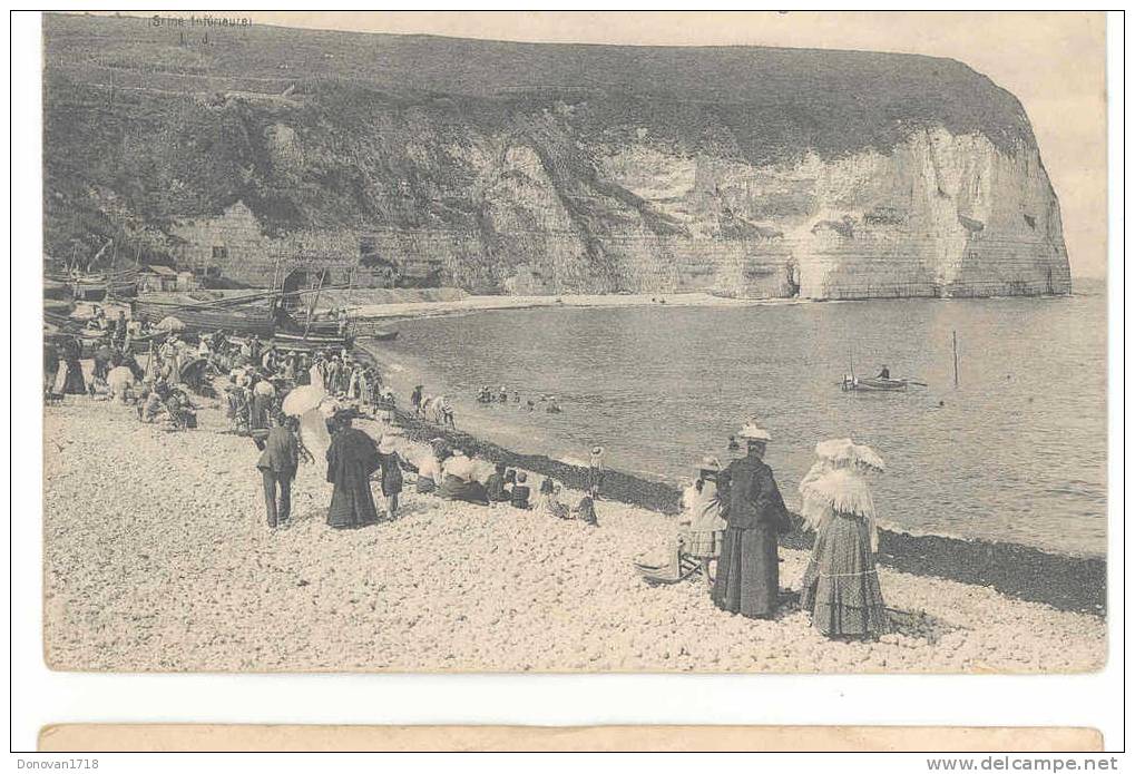 YPORT (Seine Maritime) La Plage Et La Falaise D´Aval - Le Littoral - Annimée - L. J. - N° 912 - Yport