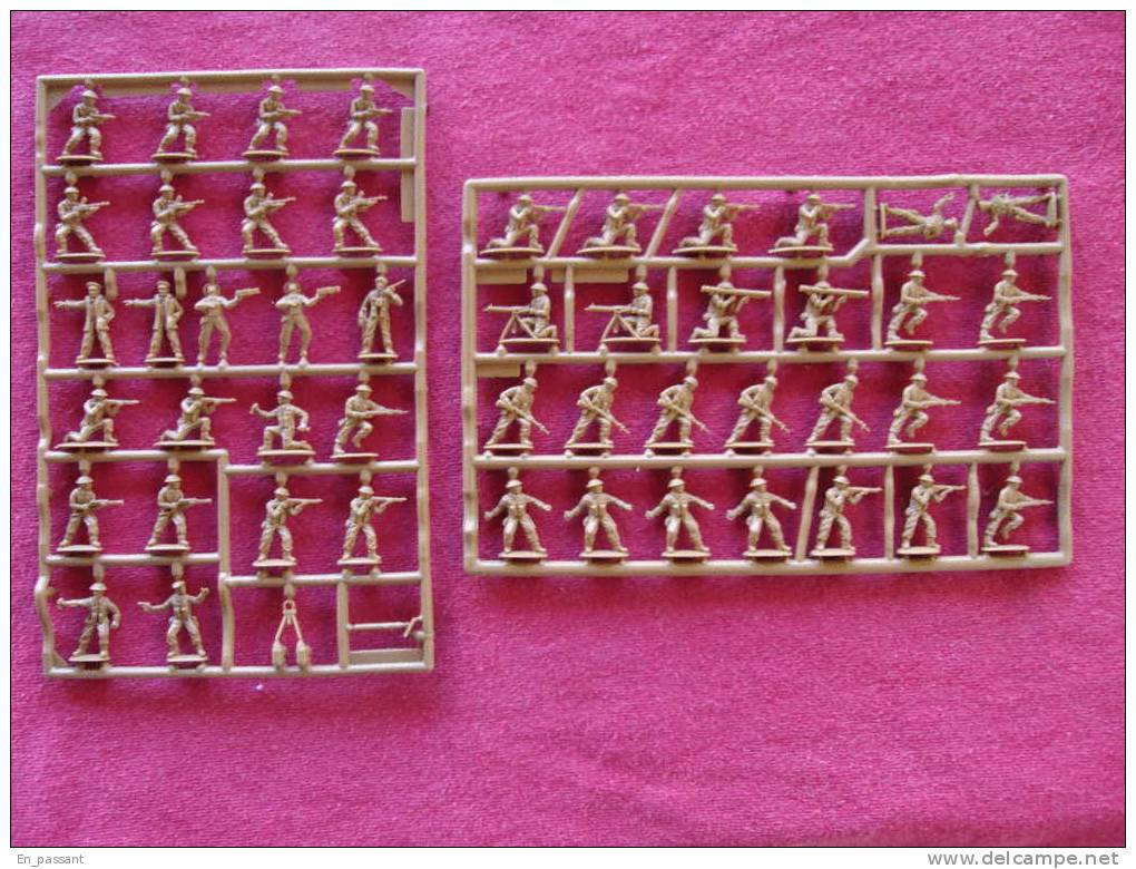 MATCHBOX (lesney) BRITISH INFANTERY  50 Figurines 1/76  à Peindre  Ref P5001 - Figuren