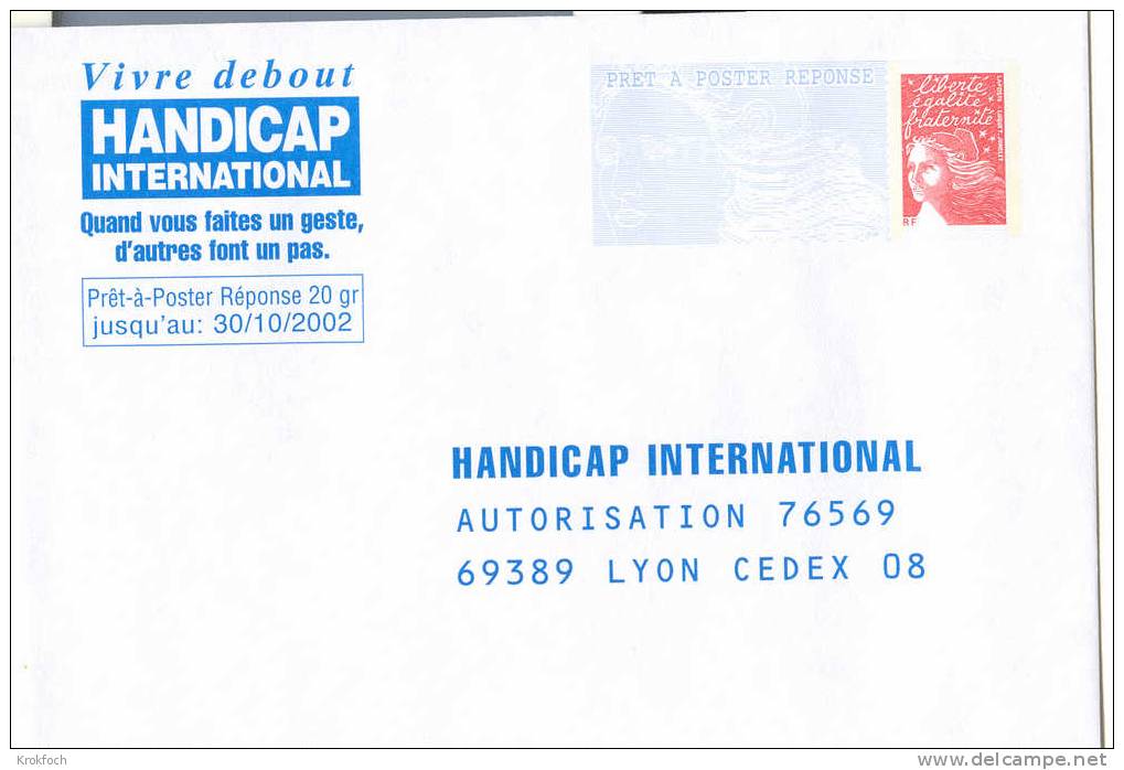 PAP Réponse Luquet - Handicap International 30.10.2002 - Pas De N° Au Verso - Prêts-à-poster:Answer/Luquet