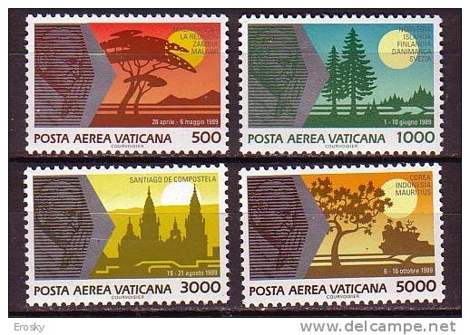 Z2373 - VATICANO Aerea SASSONE N°88/91 - VATICAN Aerienne Yv N°88/91 ** - Airmail