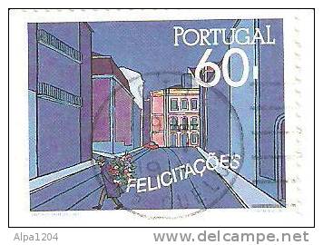 TIMBRE PORTUGAL - "FELICITACOES" - OBLITERE - Collections