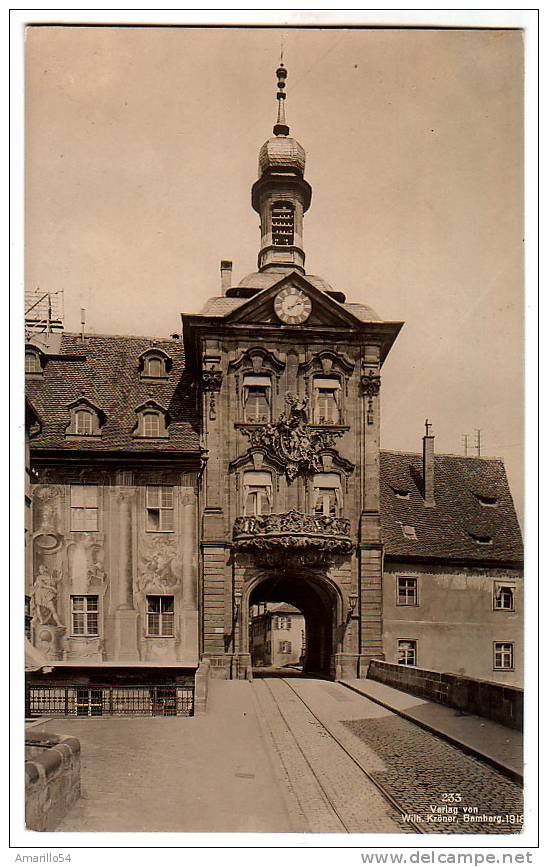 RAR Foto AK Bamberg - Rathaus 1918 - Bamberg