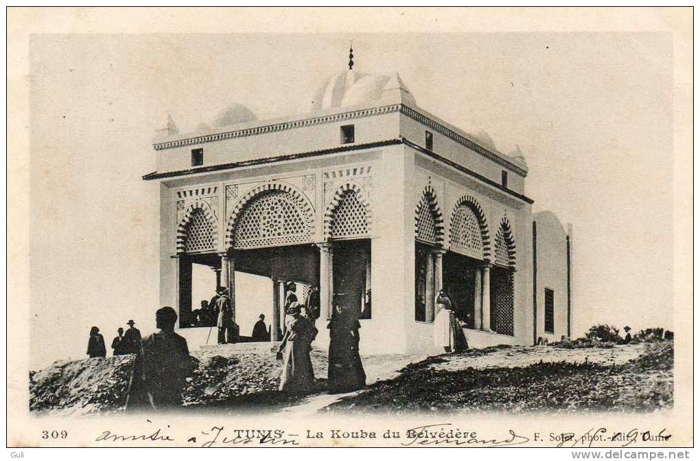 TUNISIE TUNIS La Kouba Du Belvédère  - Année 1904 - Editions :  F.Soler Tunis N°309 *PRIX FIXE - Tunisia