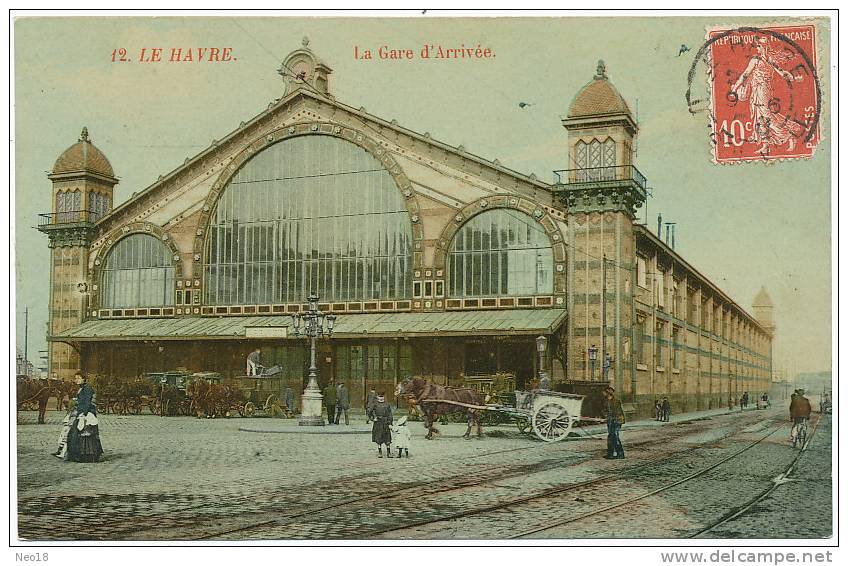 Le Havre  La Gare D Arrivée 12 - Station