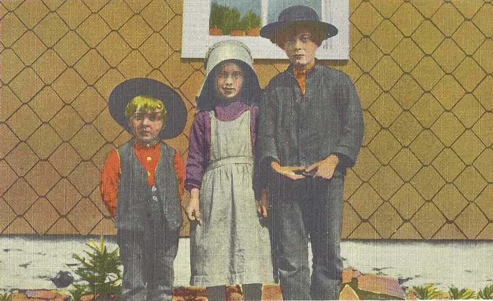 ETATS UNIS.PENNSILVANIA.AMISH CHILDREN OF LANCASTER COUNTY - Lancaster