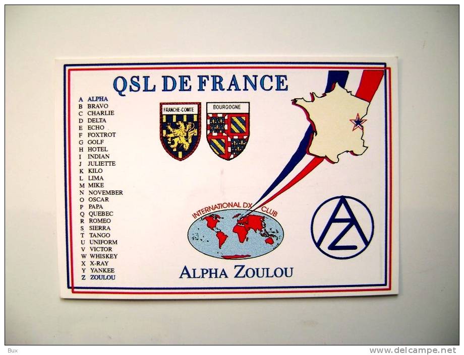 FRANCIA FRANCE  A  ITALIA   QSL QXL  OPERATOR   RADIO POSTCARD - Sonstige & Ohne Zuordnung