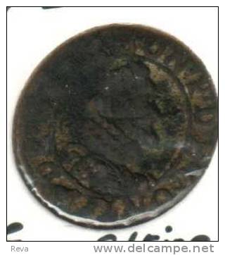 FRANCE DOUBLE TOUROIS KING HENRY IV HEAD FRONT 3 LILIS EMBLEM BACK 1589-1610  F  READ DESCRIPTION CAREFULLY!! - 1589-1610 Heinrich IV.