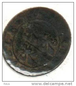 FRANCE DOUBLE TOUROIS KING HENRY IV HEAD FRONT 3 LILIS EMBLEM BACK 1589-1610  F  READ DESCRIPTION CAREFULLY!! - 1589-1610 Enrique IV