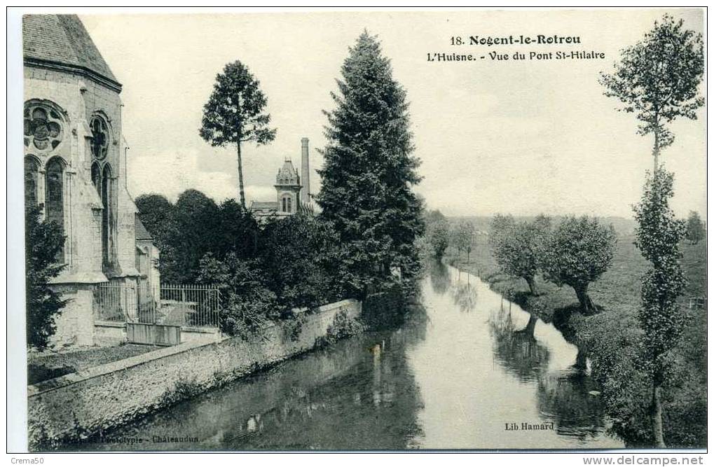 28 - NOGENT LE ROTROU - L'Huisne, Vue Du Pont St Hilaire - Nogent Le Rotrou