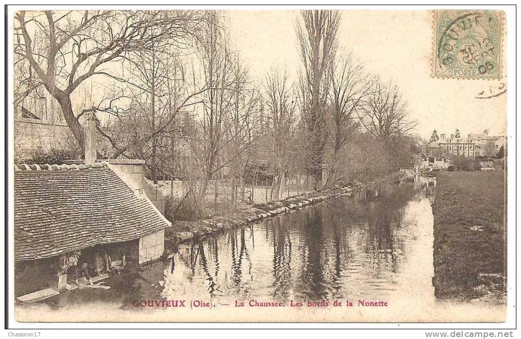 60 - GOUVIEUX  -  La Chaussée - Les Bords De La Nonette -  Animée  Lavoir Un Jour De Lessive - Gouvieux