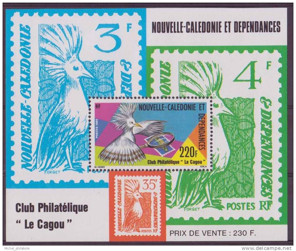 NOUVELLE-CALEDONIE N° 7** BLOC FEUILLET NEUF SANS CHARNIERE   LE CAGOU - Blocks & Sheetlets