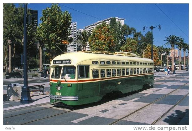 San Francisco Tramway Streecar Cablecar  St.Louis Built 1948 # 1055 - Strassenbahnen