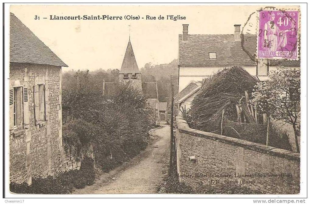 60 - LIANCOURT-SAINT-PIERRE  -  Rue De L´ Eglise - Liancourt