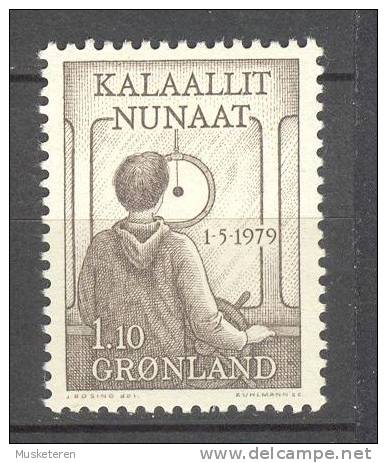 Greenland 1979 Mi. 115   1.10 (Kr) Innere Autonomie Steuermann MH* - Ongebruikt