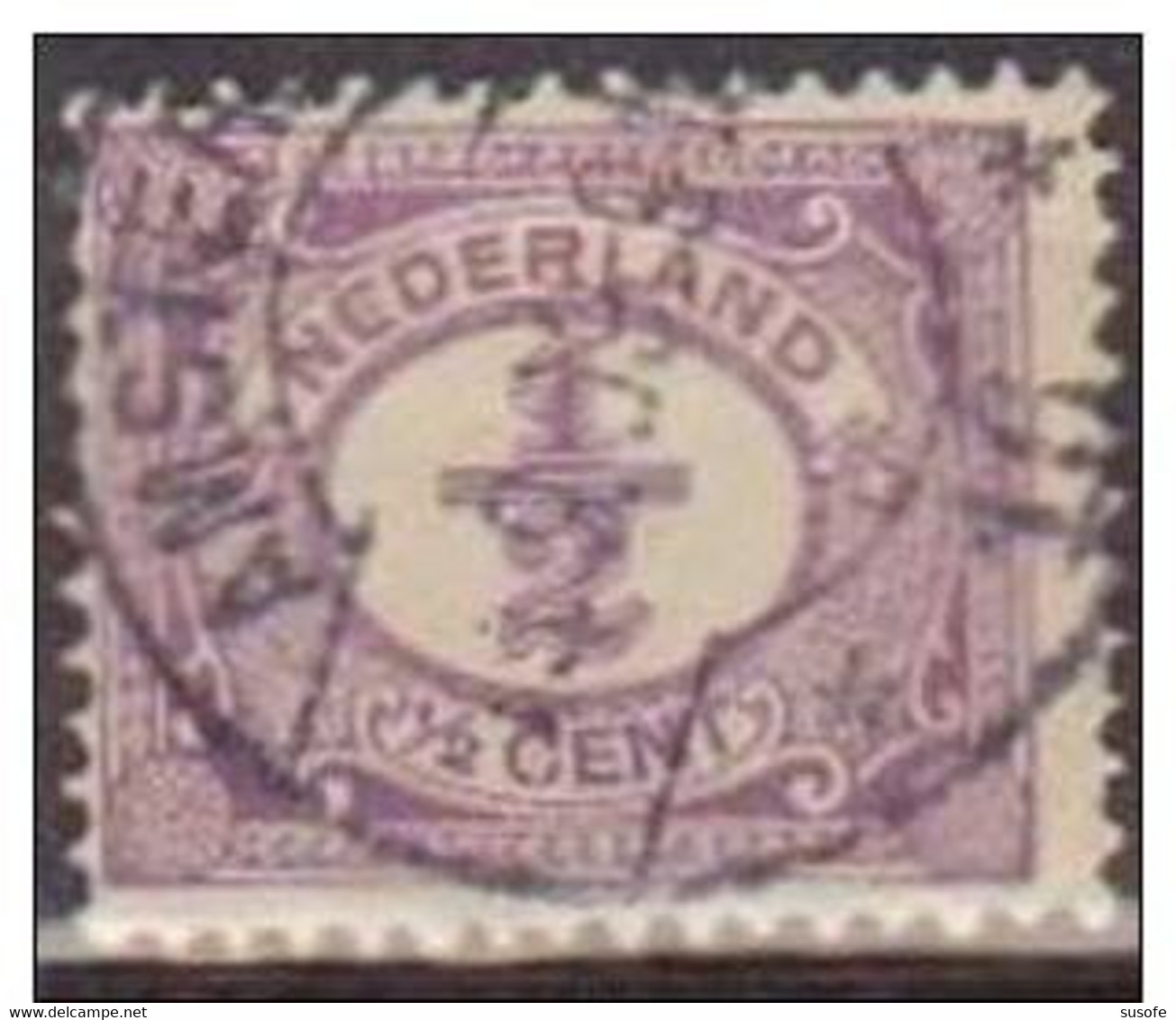 Holanda 1898-1924 Scott 55 Sello º Cifras Numeros Michel 49 Yvert 65 Nederland Paises Bajos Stamps Timbre Pays-Bas - Used Stamps
