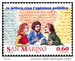 REPUBBLICA DI SAN MARINO - ANNO 2005 - STORIA DELLA POSTA VALORI 4 - NUOVI MNH ** - Neufs