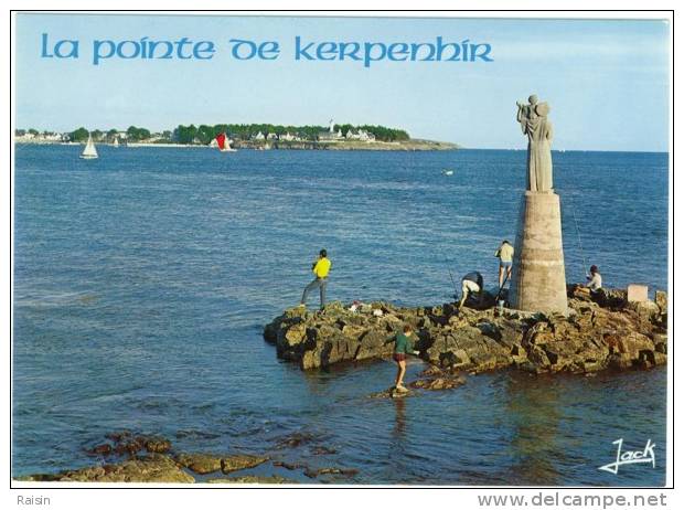 56 Locmariaquer Statue De La Vierge La Pointe De Port-Navalo CPSM TBE - Locmariaquer