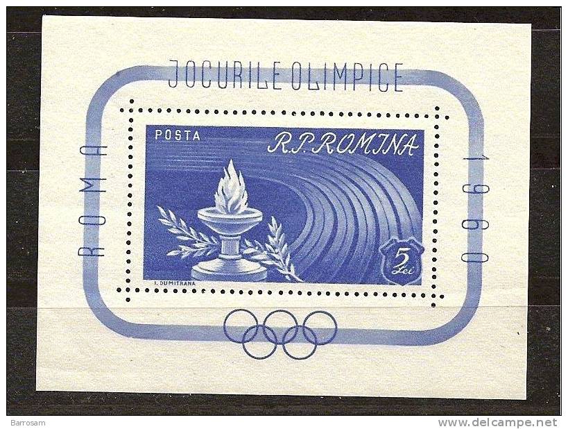 ROMANIA1960: OLYMPICS Michel Block46mnh** - Summer 1960: Rome