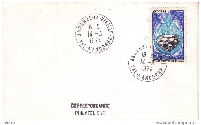 ANDORRE LA VIELLE-14-3-1974 - Usati