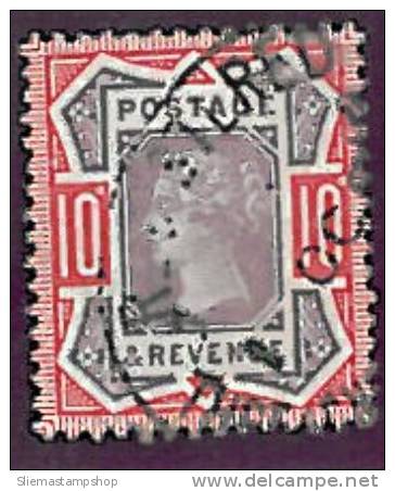 GREAT BRITAIN - 1887 QUEEN VICTORIA JUBILEE ISSUE 10d - V2074 - Used Stamps
