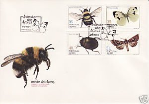 Portugal Azores 1984 FDC  Insects 1st Group Insectos 1ºG Açores - Abeilles