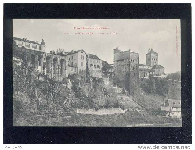 Sauveterre De Béarn Tour & église édit.labouche N° 451 - Sauveterre De Bearn