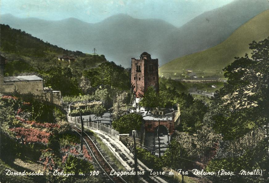 Italie - Domodossola - Creggio - Torre Di Fra Dolcino - Chemins De Fer - Oblitération - Verbania